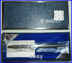 Vintage Parker 75 Sterling Silver Ballpoint Pen unused in Box