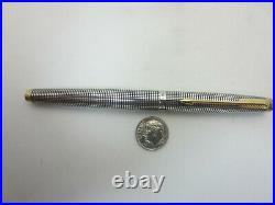 Vintage Parker 75 Sterling Silver Cisele Fountain Pen 14k Gold Nib 66
