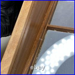 Vintage Parker 75 Sterling Silver Pen Wood/Glass Store Display Case withKey Rare