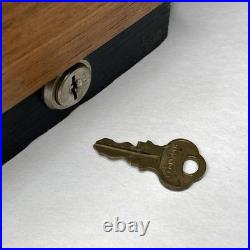 Vintage Parker 75 Sterling Silver Pen Wood/Glass Store Display Case withKey Rare