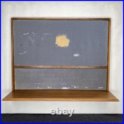 Vintage Parker 75 Sterling Silver Pen Wood/Glass Store Display Case withKey Rare