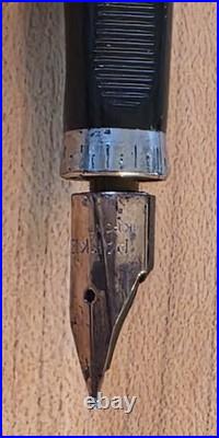 Vintage Parker Cisele Sterling Silver 14K Nib Fountain Pen Collectible Rare