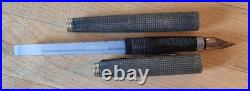 Vintage Parker Cisele Sterling Silver 14K Nib Fountain Pen Collectible Rare