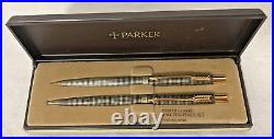 Vintage Parker Classic Sterling Pen and Pencil Set with Box