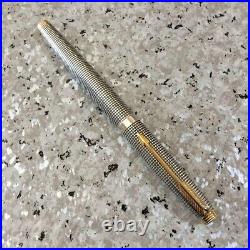 Vintage Parker Fountain Pen Sterling Silver Gold 14K XF