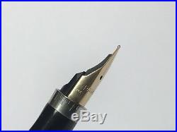 Vintage Parker Made In USA 14k Gold & Sterling Silver Fountain Pen Sonnet