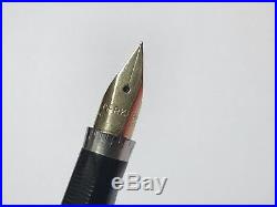 Vintage Parker Made In USA 14k Gold & Sterling Silver Fountain Pen Sonnet