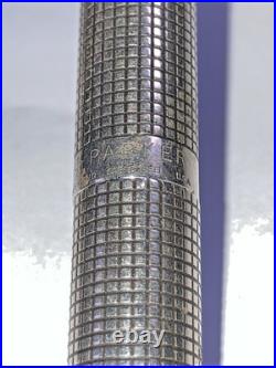 Vintage Parker Shizure Fountain pen Sterling silver 925 barrel & cap 14K gold