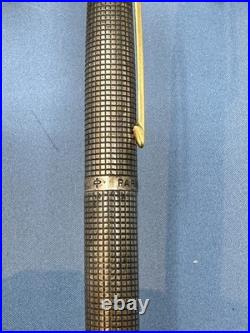 Vintage Parker Sonnet Sterling Silver Cisele Fountain pen, 14k Gold Nib #66