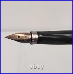 Vintage Parker Sterling Silver Fountain Pen 14K Gold Nib Made in USA #J6022