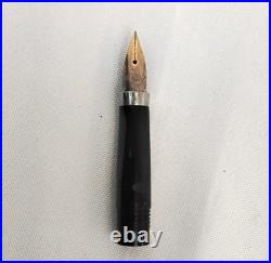 Vintage Parker Sterling Silver Fountain Pen 14K Gold Nib Made in USA #J6022