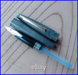 Vintage Pilot Elite Sterling Silver Fountain Pen Nib 18k Used Made in Japan