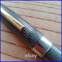 Vintage Pilot Elite Sterling Silver Fountain Pen Nib 18k Used Made in Japan