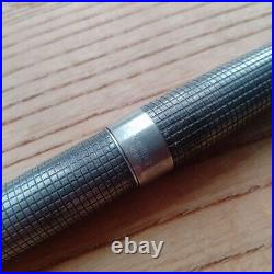 Vintage Pilot Elite Sterling Silver Fountain Pen Nib 18k Used Made in Japan