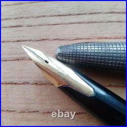 Vintage Pilot Elite Sterling Silver Fountain Pen Nib 18k Used Made in Japan
