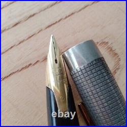 Vintage Pilot Elite Sterling Silver Fountain Pen Nib 18k Used Made in Japan