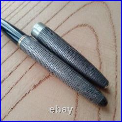 Vintage Pilot Elite Sterling Silver Fountain Pen Nib 18k Used Made in Japan