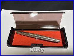 Vintage Platinum 18K WG Fountain Pen Sterling Silver with Case Excellent
