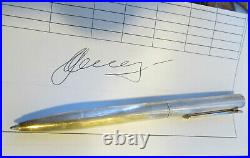 Vintage Rare Design Tiffany &Co 925 Sterling Silver Textured Pen with T clip