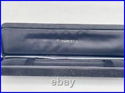 Vintage Rare WIDE Tiffany &Co 925 Sterling Silver Textured Pen with T clip POUCH