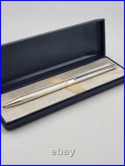 Vintage S. T. DUPONT PARIS Fine CLASSIC 925 Sterling Silver Ballpoint Pen