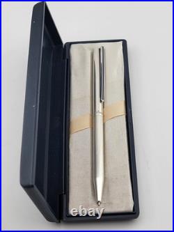 Vintage S. T. DUPONT PARIS Fine CLASSIC 925 Sterling Silver Ballpoint Pen