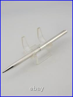 Vintage S. T. DUPONT PARIS Fine CLASSIC 925 Sterling Silver Ballpoint Pen