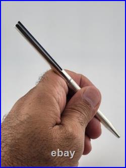 Vintage S. T. DUPONT PARIS Fine CLASSIC 925 Sterling Silver Ballpoint Pen