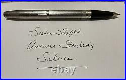 Vintage Saks Fifth Avenue Sterling Silver Ink Pen Made In Germany