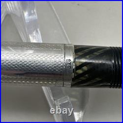 Vintage Set of 2 Sterling Silver Fountain Ballpoint Pens 14K Nib Collectible