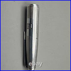 Vintage Set of 2 Sterling Silver Fountain Ballpoint Pens 14K Nib Collectible