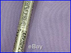 Vintage Sheaffer Grapevine USA Sterling Silver Ballpoint Pen Original Box