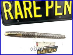 Vintage Sheaffer IMPERIAL Fountain Pen STERLING SILVER 14K Med nib Boxed