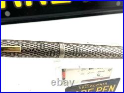 Vintage Sheaffer IMPERIAL Fountain Pen STERLING SILVER 14K Med nib Boxed