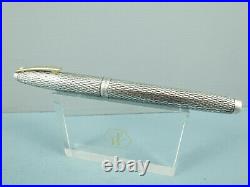 Vintage Sheaffer Imperial Sterling Silver Diamond Cut Fountain Pen, Box Nr MINT