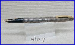 Vintage Sheaffer Imperial Sterling Silver Fountain Pen Gold 14K-585 Nib