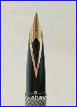 Vintage Sheaffer Imperial Sterling Silver Fountain Pen Gold 14K-585 Nib