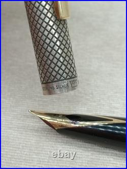 Vintage Sheaffer Imperial Sterling Silver Fountain Pen Gold 14K-585 Nib