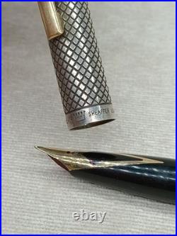 Vintage Sheaffer Imperial Sterling Silver Fountain Pen Gold 14K-585 Nib