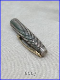 Vintage Sheaffer Imperial Sterling Silver Fountain Pen Gold 14K-585 Nib