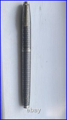Vintage Sheaffer Imperial Sterling Silver Writing Pen 14k Gold Nib