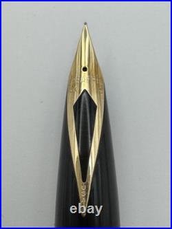 Vintage Sheaffer Imperial Touchdown Filler Fountain Pen, Sterling Silver Diamond