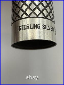 Vintage Sheaffer Imperial Touchdown Filler Fountain Pen, Sterling Silver Diamond