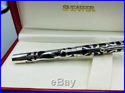 Vintage Sheaffer NOSTALGIA 925 Sterling Silver Fountain Pen 18K Med Nib NEW