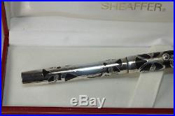 Vintage Sheaffer NOSTALGIA Fountain Pen Sterling Silver 14K Med nib NOS NEW