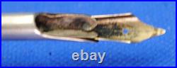 Vintage Sterling Silve Dip Pen Repousse Hallmarked 14k Gold Burnham Nib