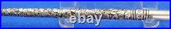 Vintage Sterling Silve Dip Pen Repousse Hallmarked 14k Gold Burnham Nib