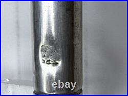 Vintage Sterling Silve Dip Pen Repousse Hallmarked 14k Gold Burnham Nib