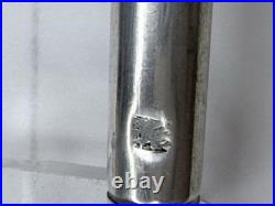 Vintage Sterling Silve Dip Pen Repousse Hallmarked 14k Gold Burnham Nib