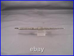 Vintage Sterling Silver Dip Pen-marked sterling with J in center of diamond
